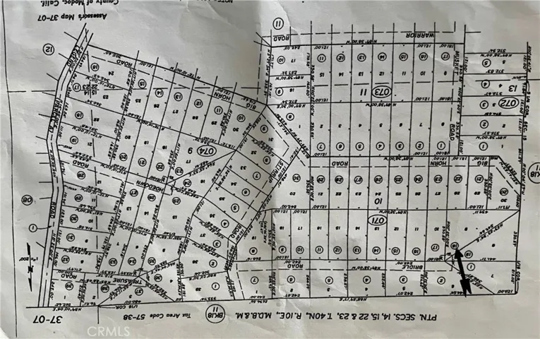Map view showing parcel location