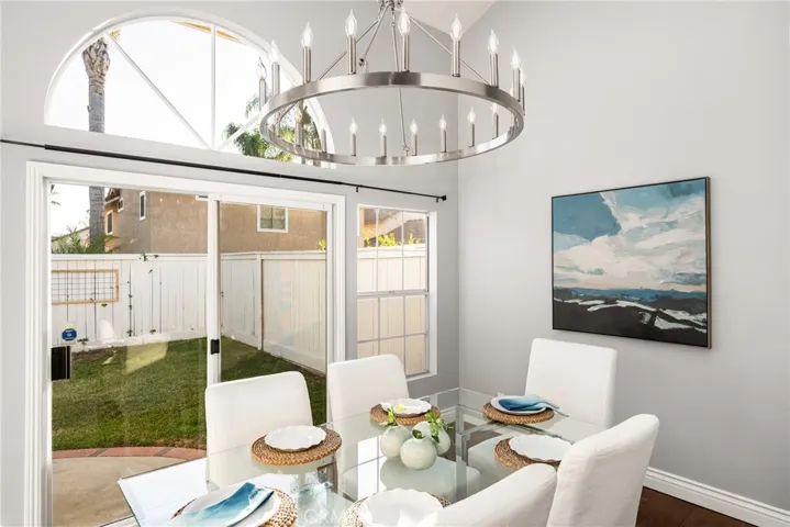 Elegant dinner parties can be enjoyed inside or out