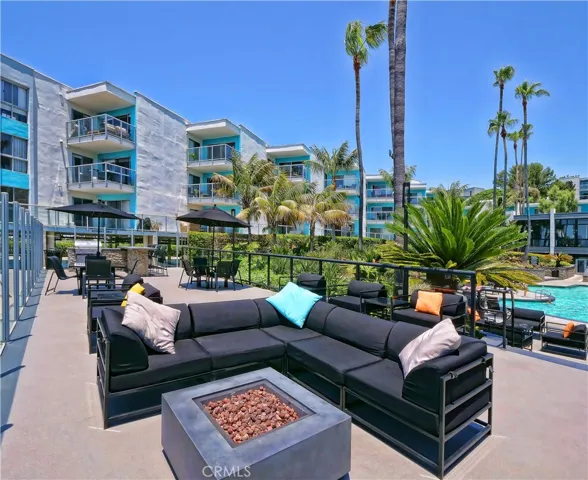 Pool Deck with Firepit