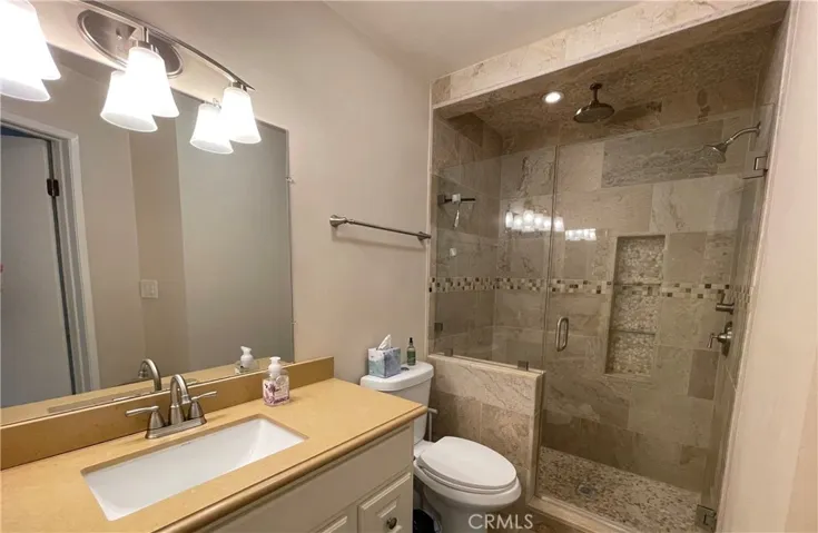 Remodeled Bathroom with Custom Stone