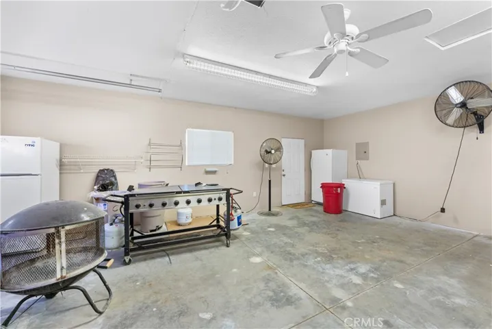 Fully finished/painted garage interior