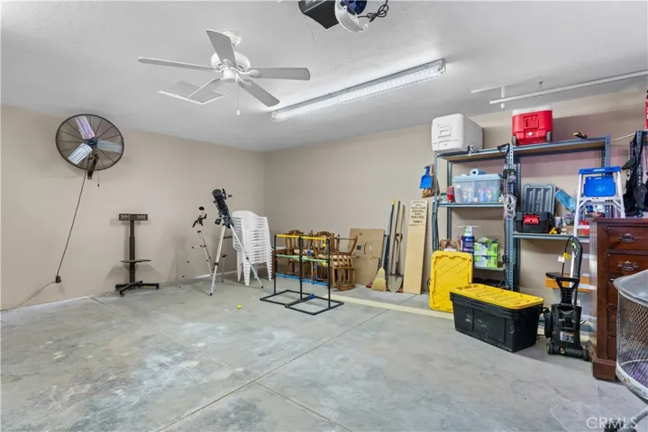 Ceiling fan for extra cooling on hot summer days