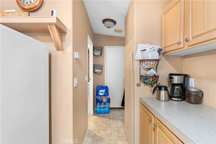 Hallway off kitchen to master bedroom/bath