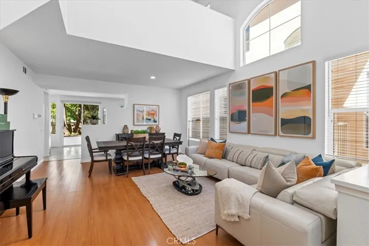 Living and Dining Room has vaulted ceilings, Newly painted throughout and new recessed LED lighting