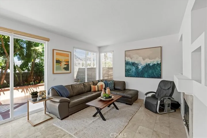 Family Room has a sliding glass door to the newly updated back yard