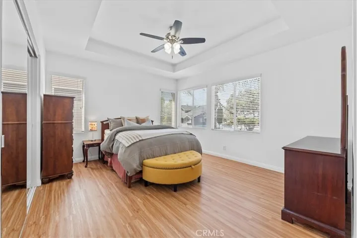 Primary Bedroom is very spacious with high ceilings and lots of natural light