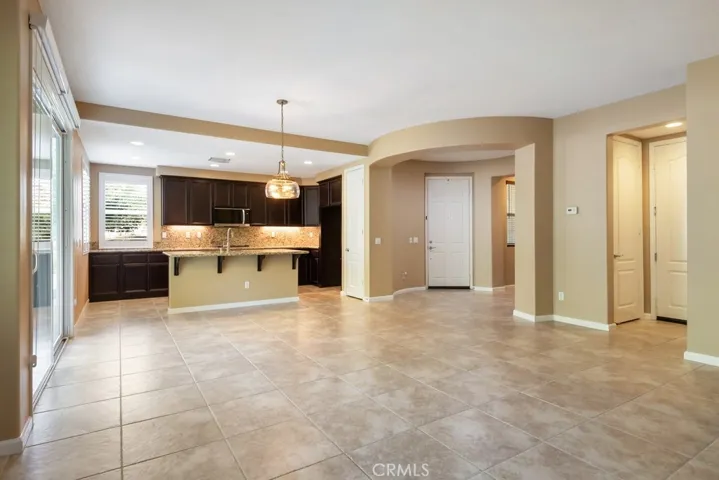 Great space to living room to kitchen.