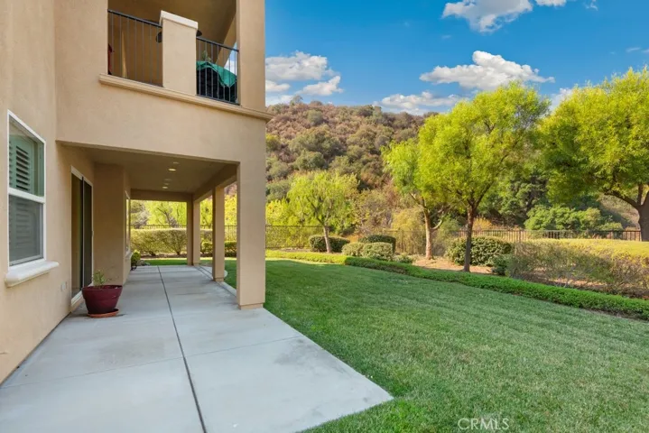 Back of the condo with patio area.