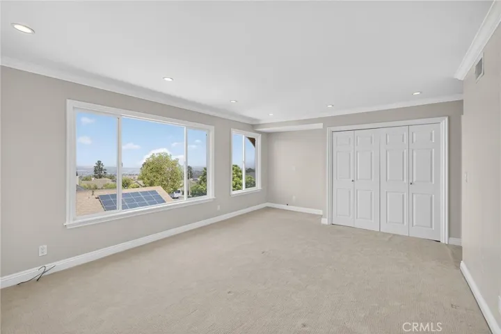 Master suite with city views