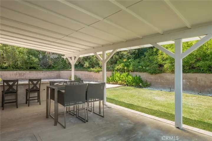 Covered patio