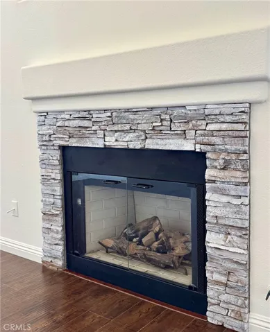 Updated fireplace