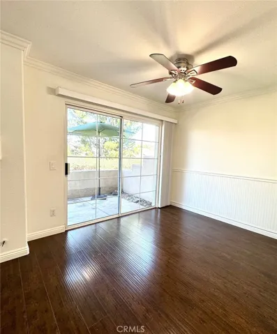 Dining room with access to rear patio