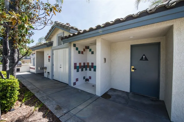 Community bathroom located in pool area