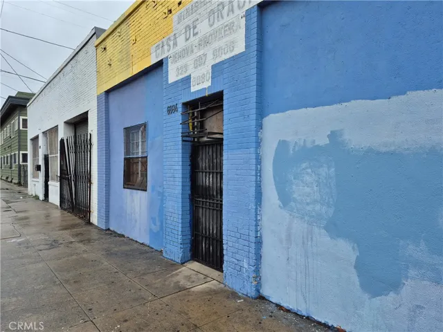Front View of Blue Building