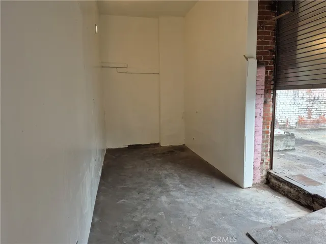 Interior View of Side Roll-Up Door Area