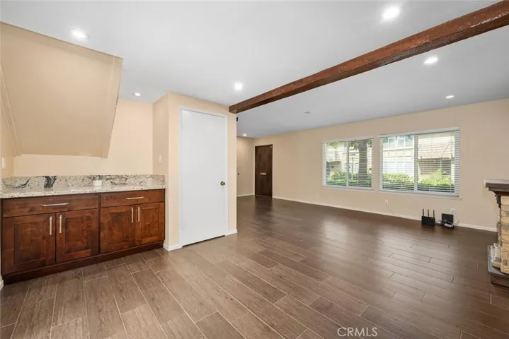 Living room / dining area before staging