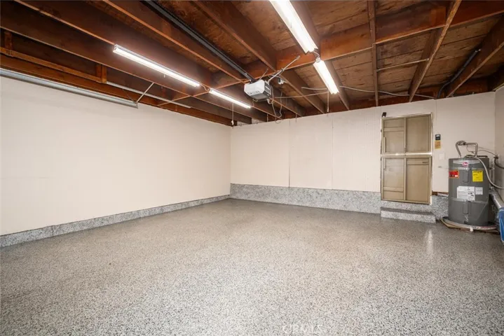Spacious 2 car garage featuring High Quality Epoxy Flooring