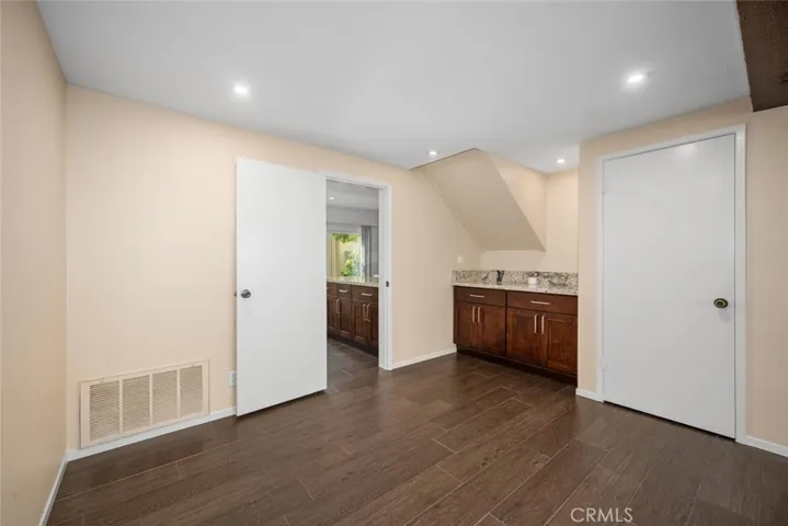 Dining room area before staging
