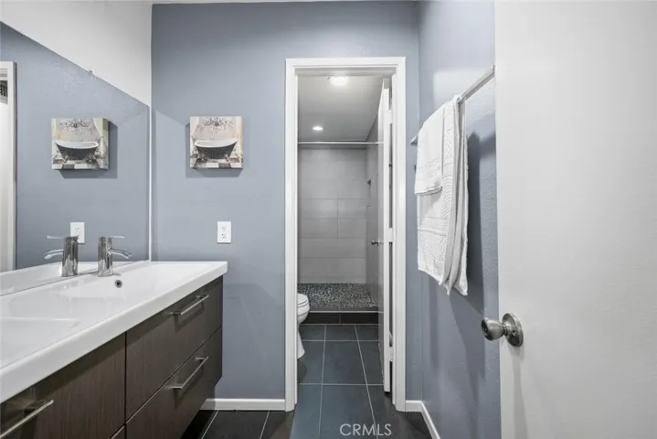Master bathroom also features nicely appointed tile flooring