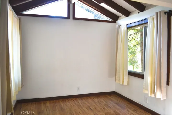 bedroom is light and bright