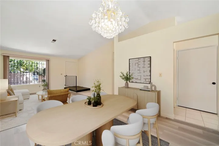 Formal Living Room and Entry Way with soaring high ceiling