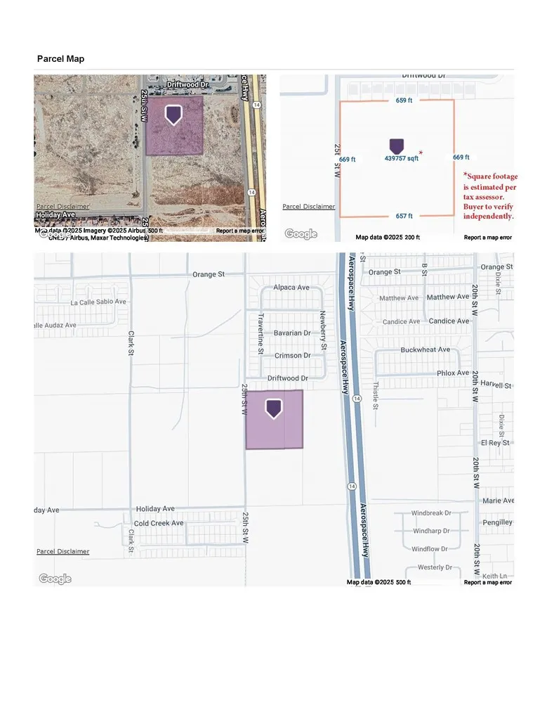Parcel #1: APN 251-120-22-00-9 (10 acres)
