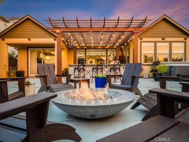 Sunset Colors at the fire pit