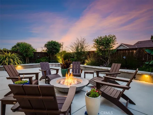 Warmth at the fire pit