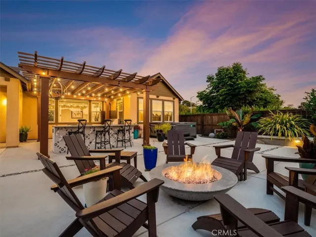 Social gathering at the fire pit