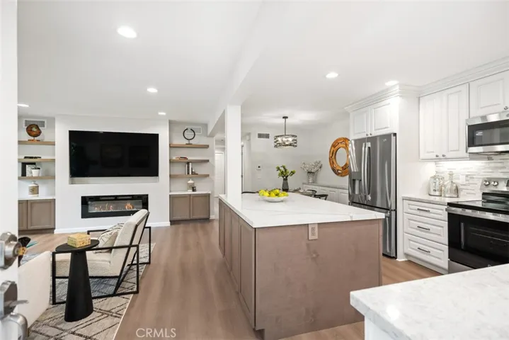 Kitchen open to the great room