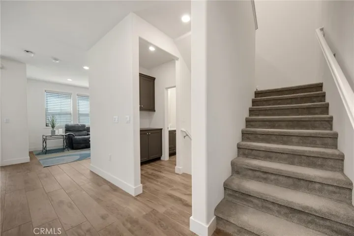 half bath and stairwell