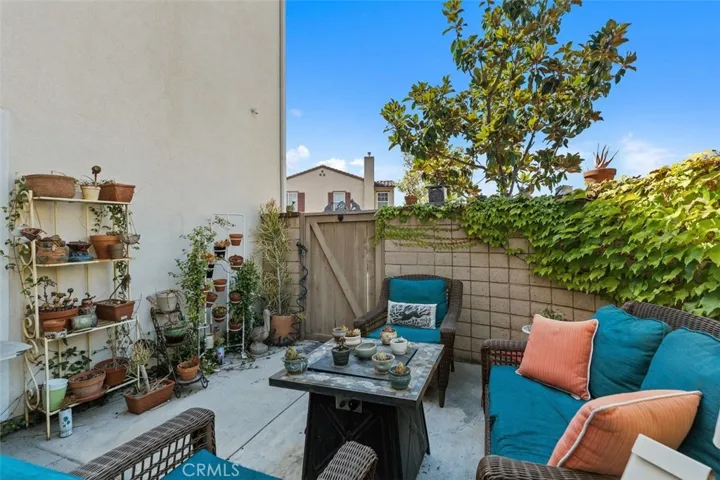 Relaxing patio off kitchen.