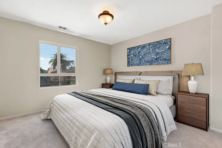 virtually staged bedroom