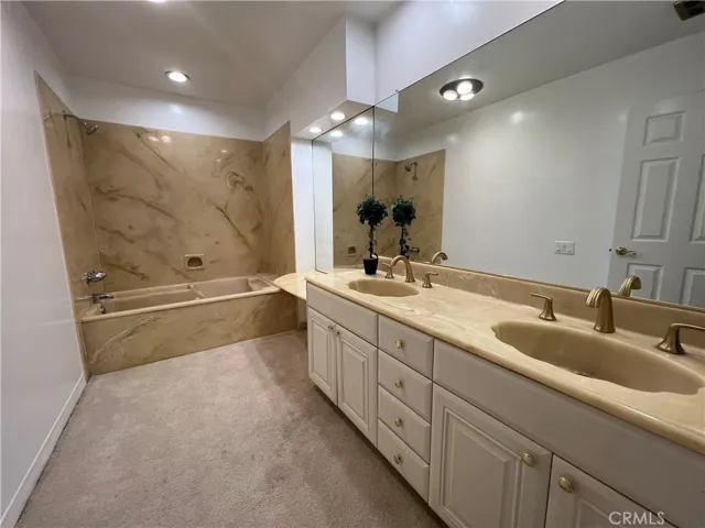 Primary with full bath/shower combo