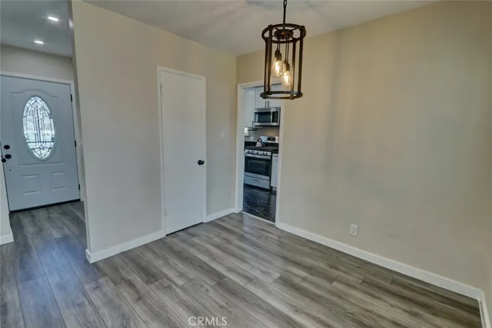 Raised foundation access in floor of closet.
