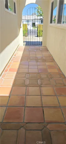 Tiled entry walk way