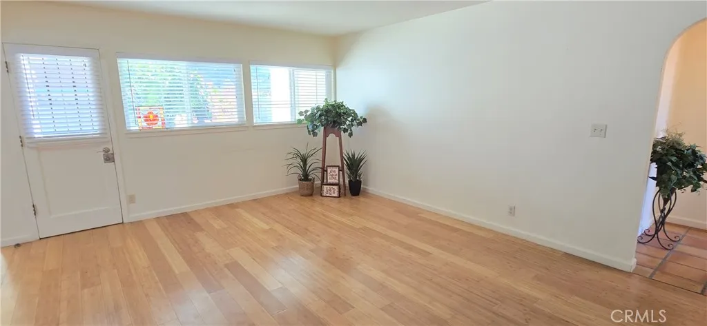 Living room. Bamboo wood flooring