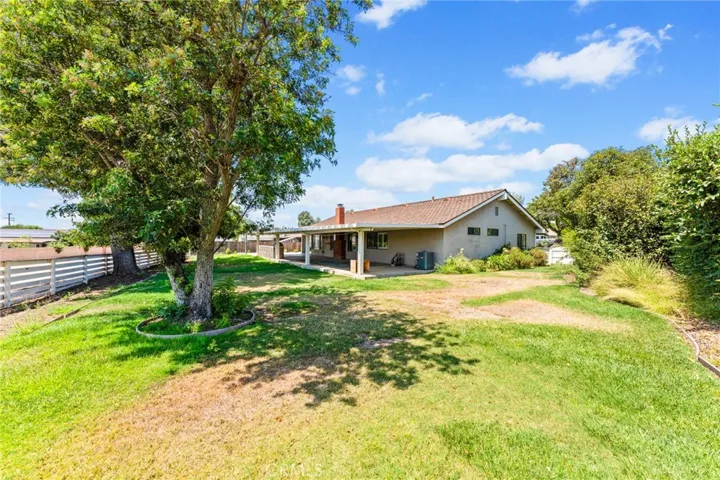 Large backyard