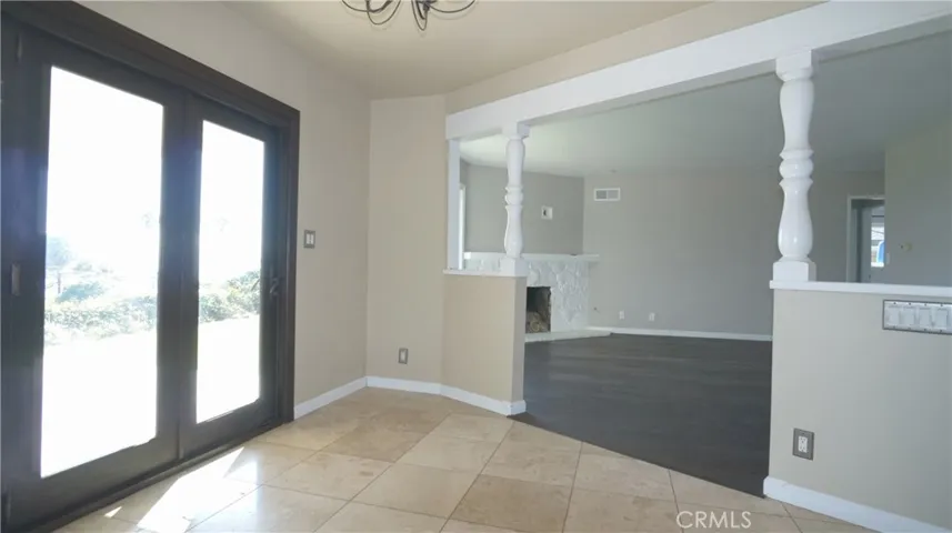 Dining room facing Living room
