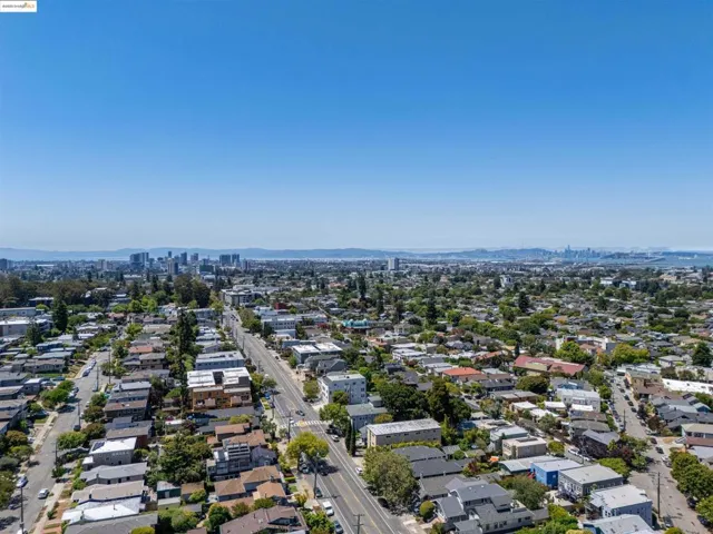 View of urban area featuring a mountain backdrop