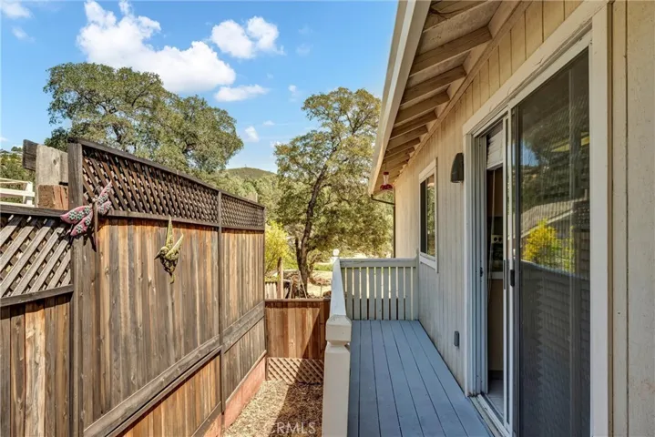 Slider off breakfast nook leads to side yard - perfect for animals
