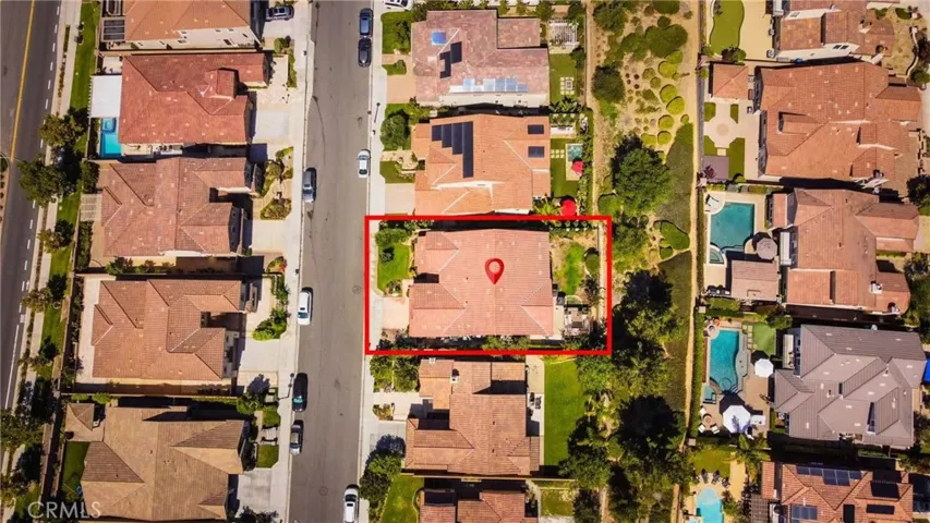 Top view of house