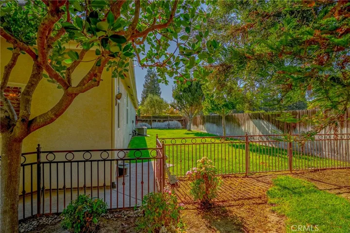 Gated side yard for pets