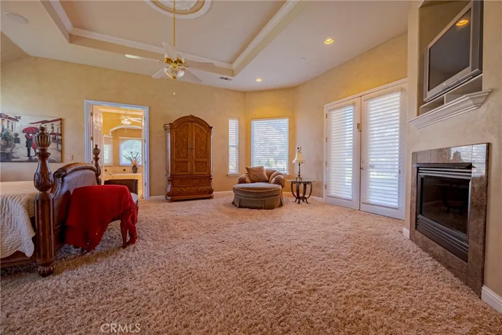 Master Bedroom Sitting Area with Fire Place