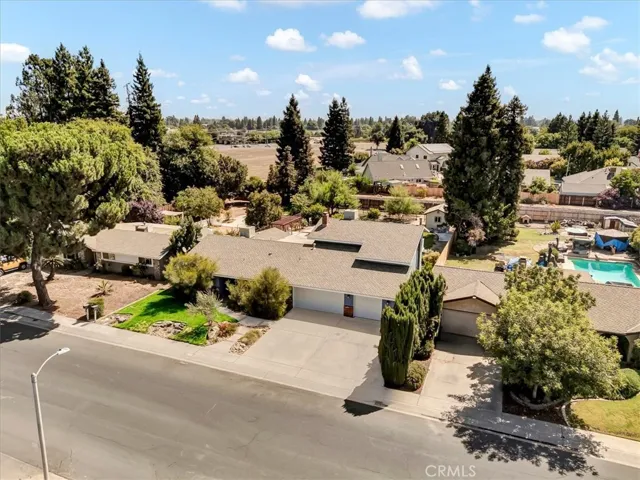 Front of house - aerial view