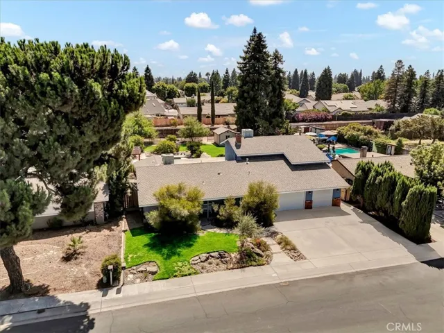 Front of house - aerial view