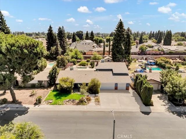 Front of house - aerial view