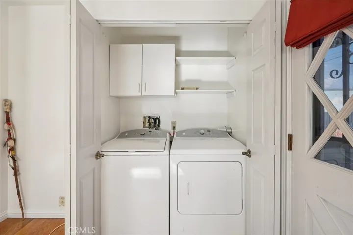 Laundry inside Den Area