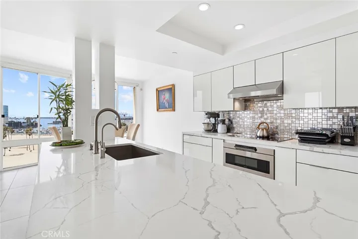 Marble kitchen counter top