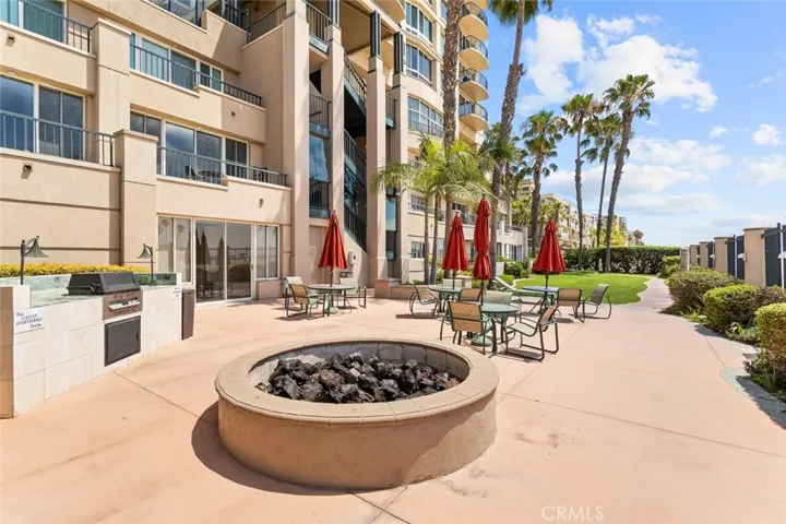 Fire pit at the Beach Level area